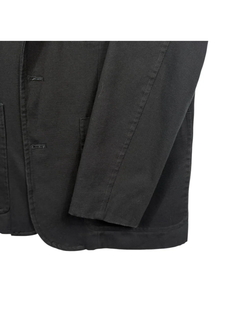 Duluth Trading Co Blazer Jacket Black Conceal Carry Cotton Notch Lapel Men Large